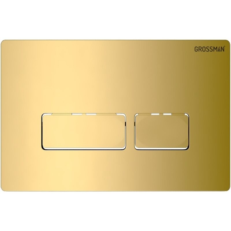 Комплект Grossman Pragma 97.4478S.03.300, инсталляция 900.K31.01.000 с безободковым унитазом GR-4478S белый, сиденье микролифт, клавиша смыва золото глянцевое 700.K31.03.300.300