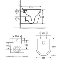Комплект Grossman Classic 97.4478SQ.04.12M, инсталляция 900.K31.01.000 с безободковым унитазом GR-4478SQ белый, смыв торнадо, сиденье микролифт, клавиша смыва хром сатин 700.K31.04.12M.12M