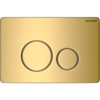 Комплект Grossman Style 97.4478SQ.05.30M, инсталляция 900.K31.01.000 с безободковым унитазом GR-4478SQ белый, смыв торнадо, сиденье микролифт, клавиша смыва золото глянцевое 700.K31.05.30M.30M