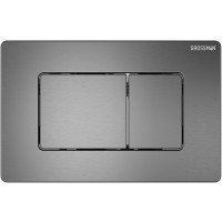 Комплект Grossman Classic 97.4479SQ.04.42M, инсталляция 900.K31.01.000 с безободковым унитазом GR-4479SQ белый, смыв торнадо, сиденье микролифт, клавиша смыва графит сатин 700.K31.04.42M.42M