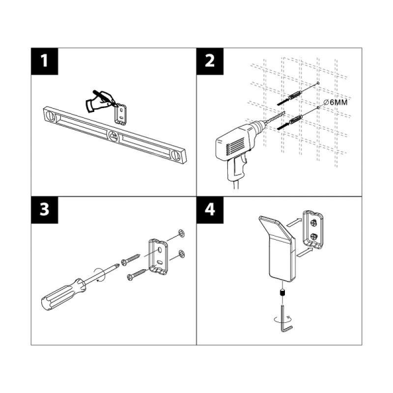 Крючок Lemark Smooth Line, 9711001, 2 штуки, хром