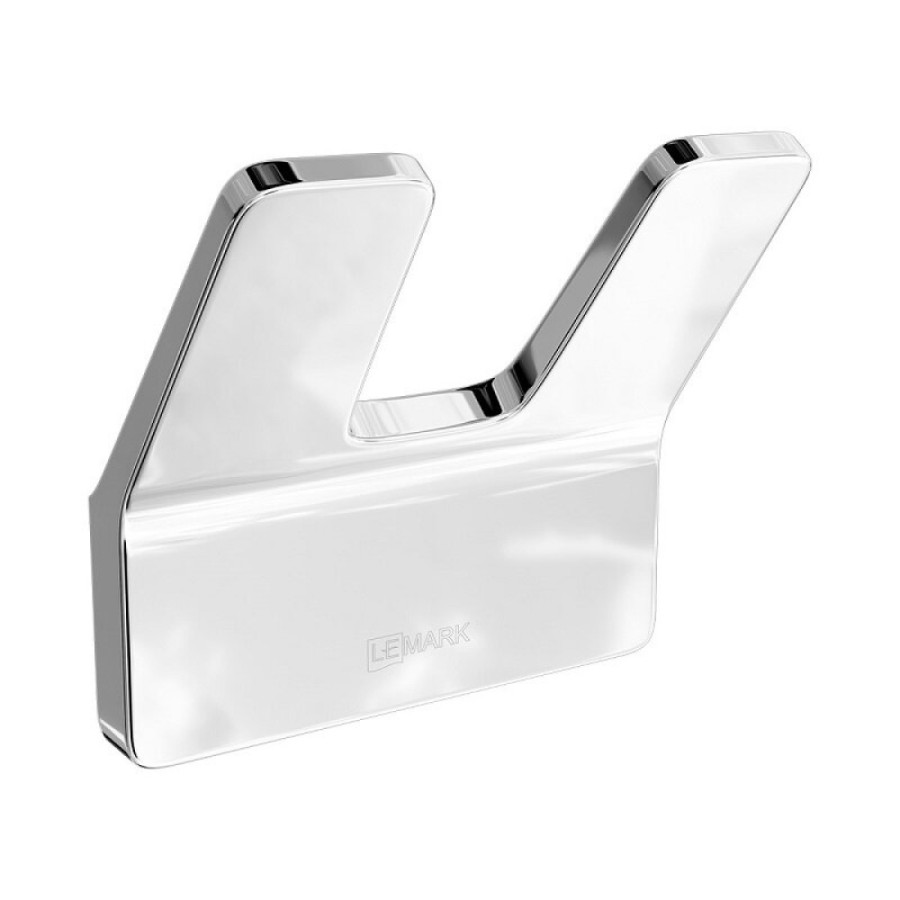 Крючок Lemark Smooth Line, 9711004, двойной, хром