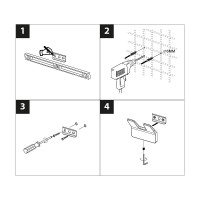 Крючок Lemark Smooth Line, 9711004, двойной, хром