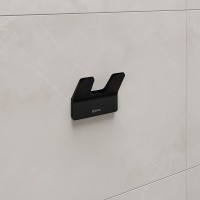Крючок Lemark Smooth Line, 9712005, двойной, черный матовый