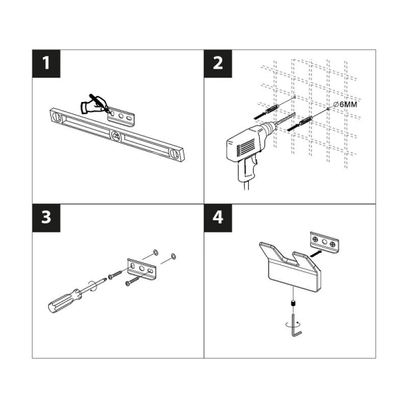 Крючок Lemark Smooth Line, 9716006, двойной, PVD графит