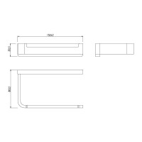 Держатель туалетной бумаги Lemark Smooth Line, 9721007, хром