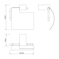 Держатель туалетной бумаги Lemark Smooth Line, 9721010, хром