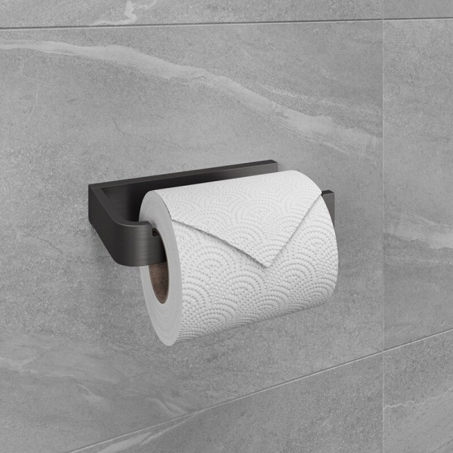 Держатель туалетной бумаги Lemark Smooth Line, 9726009, PVD графит