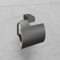 Держатель туалетной бумаги Lemark Smooth Line, 9726012, PVD графит