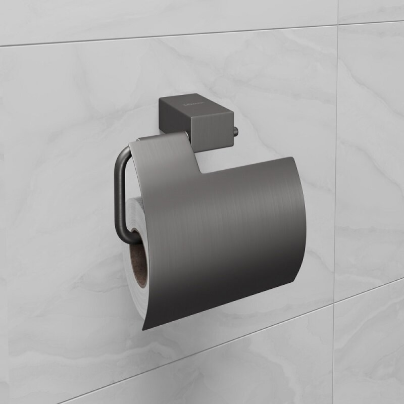 Держатель туалетной бумаги Lemark Smooth Line, 9726012, PVD графит