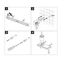 Ершик Lemark Glass Line, 9762033, с полкой, держатель черный матовый/черное стекло
