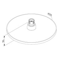Верхний душ Damixa Jupiter 977050000, диаметр 22.5 см, хром