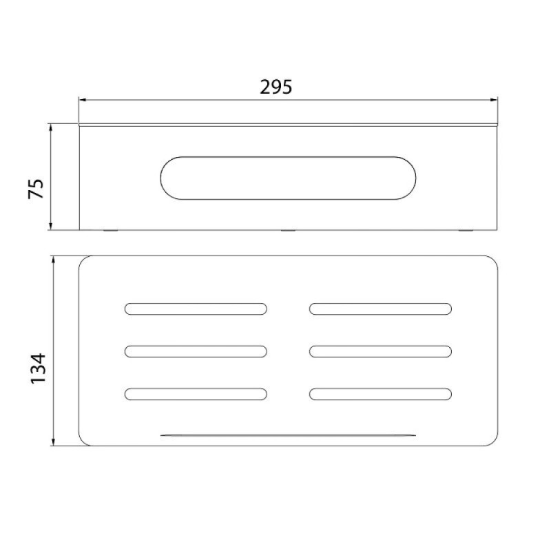 Полка для душа Lemark Shelf line, 9771043, 30 см, с крючками, хром/графит