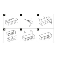 Полка для душа Lemark Shelf line, 9771043, 30 см, с крючками, хром/графит