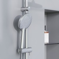 Душевая система Damixa Jupiter 977770000, с полкой и гигиеническим душем, с изливом, хром