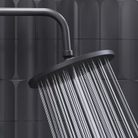Душевая система Damixa Jupiter 977780300, цвет черный матовый