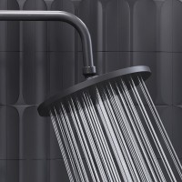 Душевая система Damixa Jupiter 977800300, черная матовая
