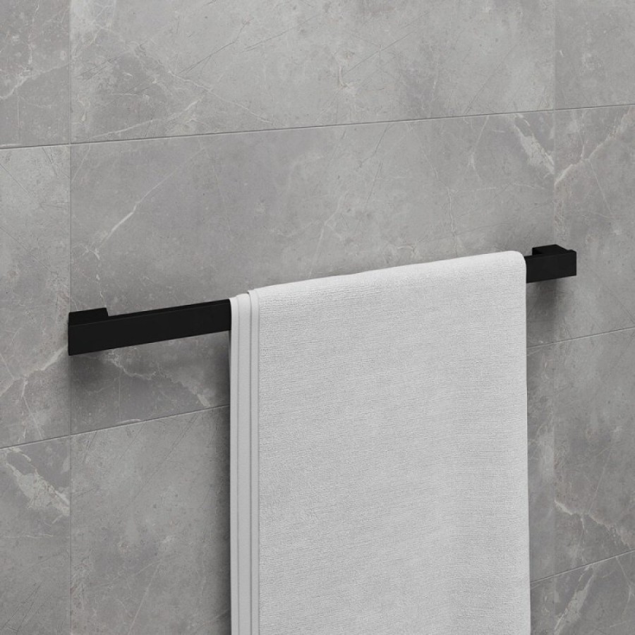Полотенцедержатель Lemark Smooth Line, 9782023, 61 см, черный матовый