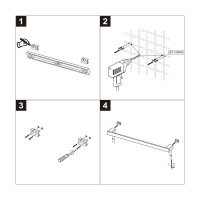 Полотенцедержатель Lemark Smooth Line, 9782023, 61 см, черный матовый