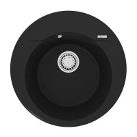 Кухонная мойка Lemark Sula 9910001, 50 см, материал искусственный камень, антрацит