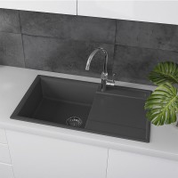 Кухонная мойка Lemark Imandra 9910033, 84 см, материал искусственный камень, грей