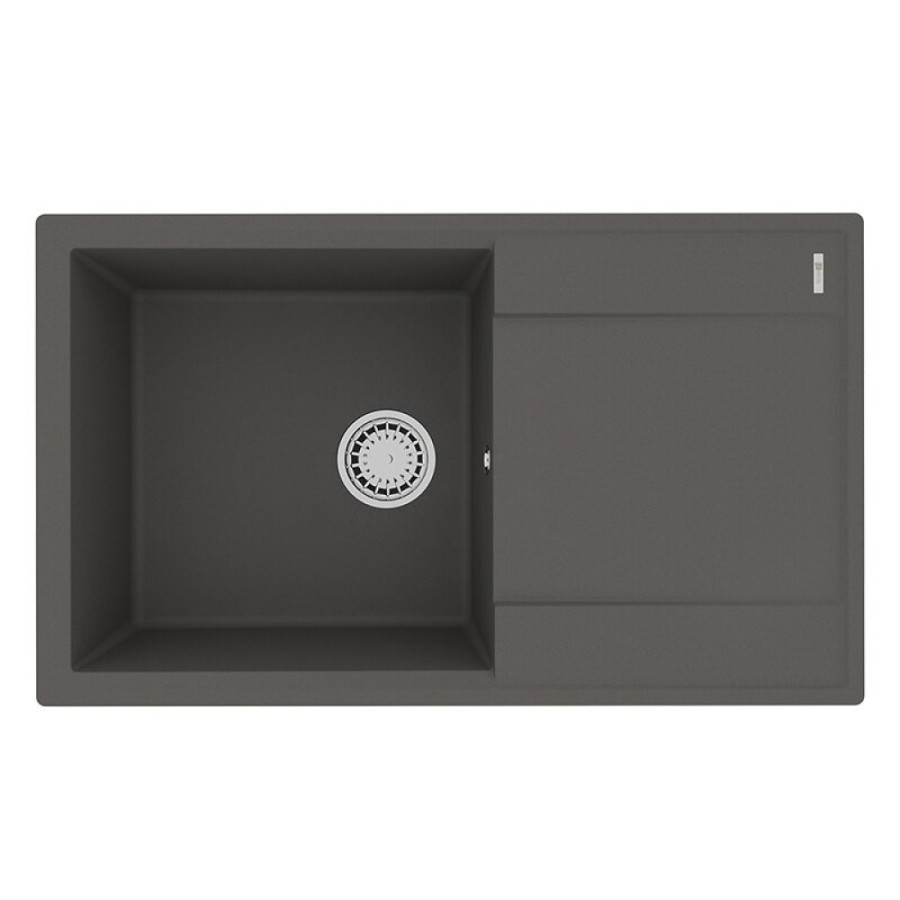 Кухонная мойка Lemark Imandra 9910035, 84 см, материал искусственный камень, серый шёлк