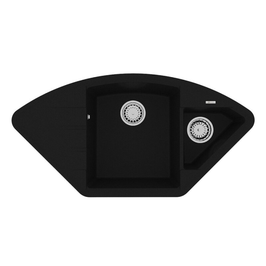 Кухонная мойка Lemark Irkana 9910043, 98 см, искусственный камень, антрацит