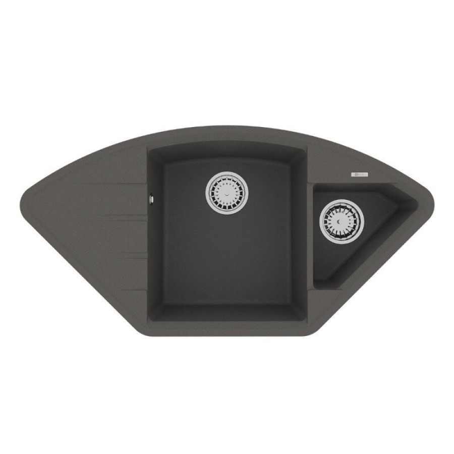 Кухонная мойка Lemark Irkana 9910047, 98 см, искусственный камень, серый шелк
