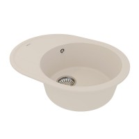 Кухонная мойка Lemark Lacha 9910054, 62 см, материал искусственный камень, шампань