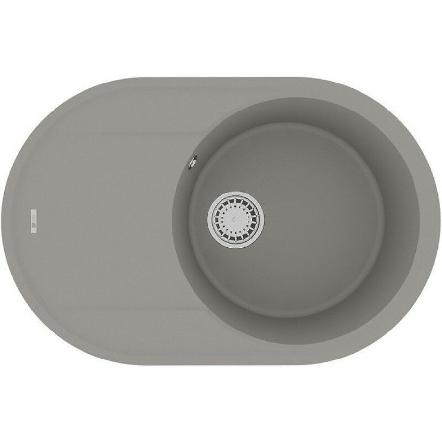 Кухонная мойка Lemark Lacha 9910057, 76 см, искусственный камень, грей