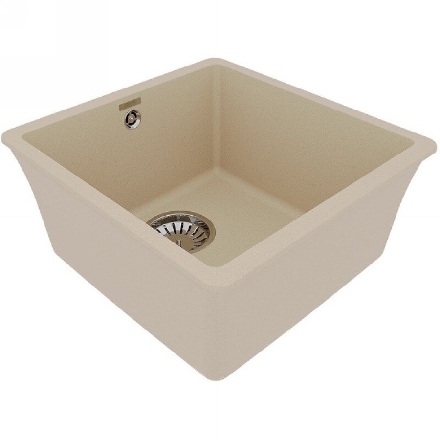 Кухонная мойка Lemark Sinara 400-U 9910062, 40 см, искусственный камень, бежевый