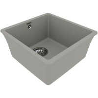 Кухонная мойка Lemark Sinara 400-U 9910063, 40 см, искусственный камень, грей