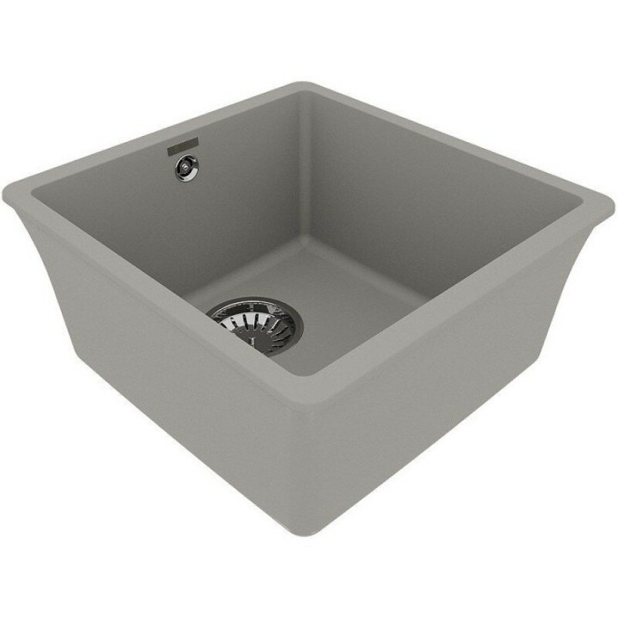 Кухонная мойка Lemark Sinara 400-U 9910063, 40 см, искусственный камень, грей