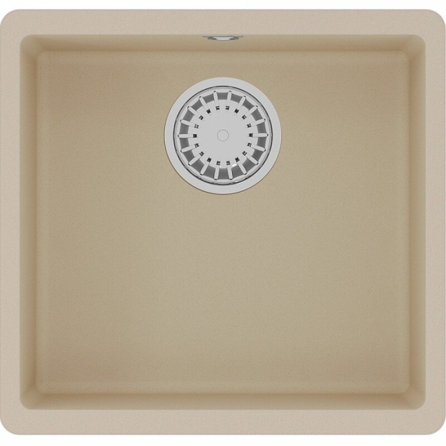 Кухонная мойка Lemark Sinara 440-U 9910068, 44 см, искусственный камень, цвет бежевый