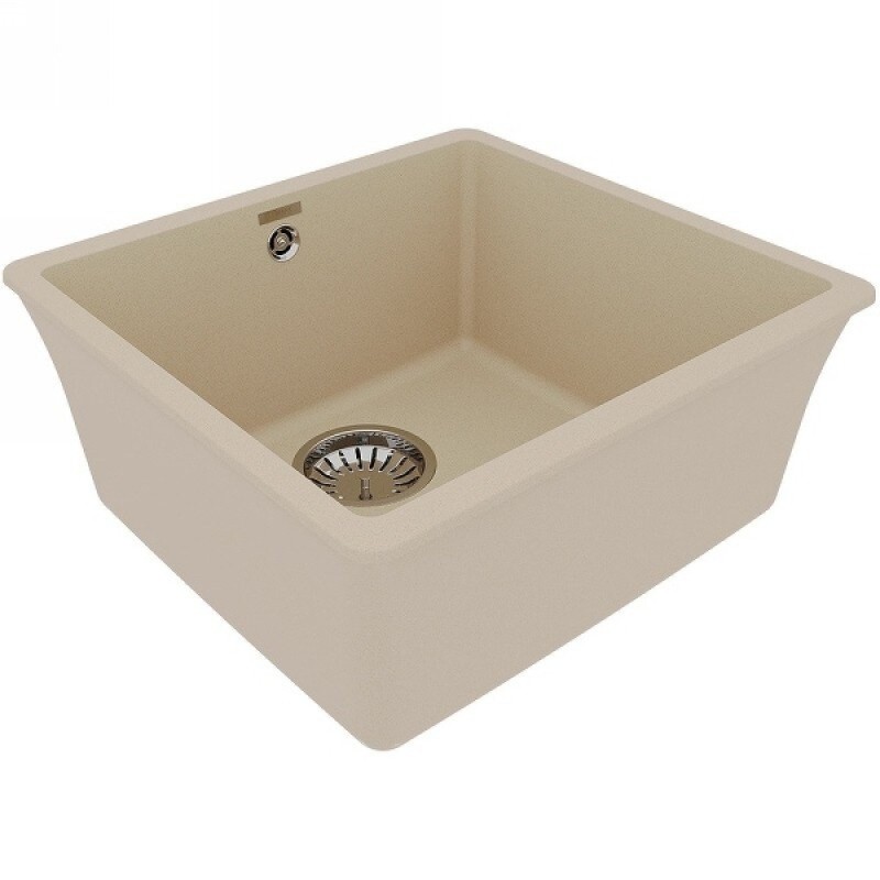 Кухонная мойка Lemark Sinara 440-U 9910068, 44 см, искусственный камень, цвет бежевый