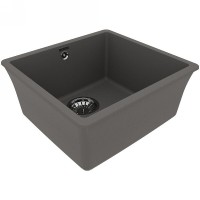 Кухонная мойка Lemark Sinara 440-U 9910071, 44 см, искусственный камень, цвет серый шелк