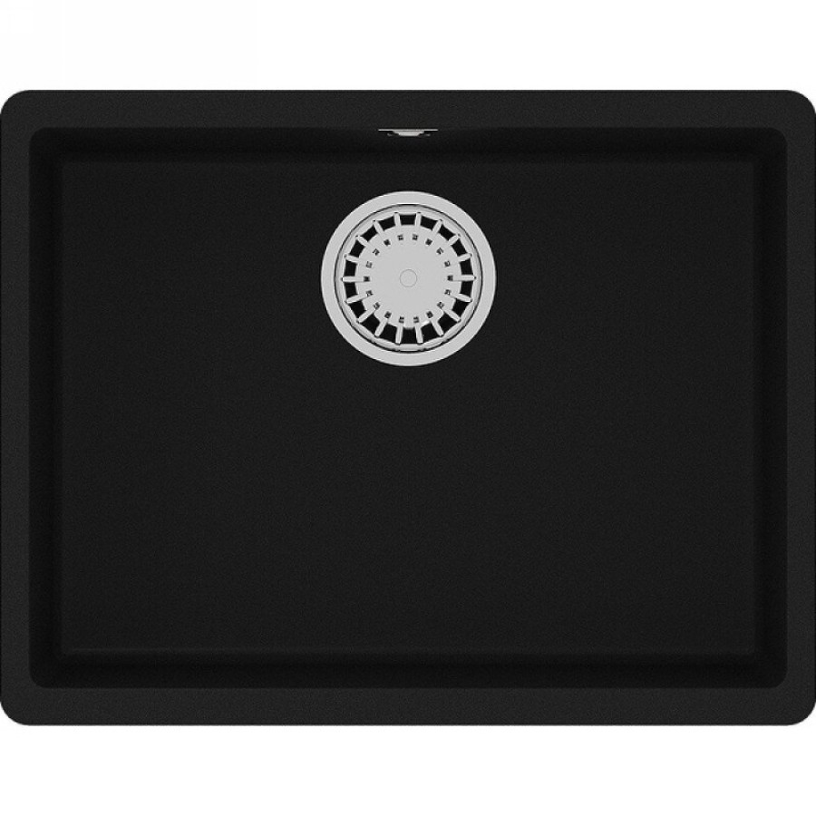 Кухонная мойка Lemark Sinara 540-U 9910073, 54 см, искусственный камень, цвет антрацит