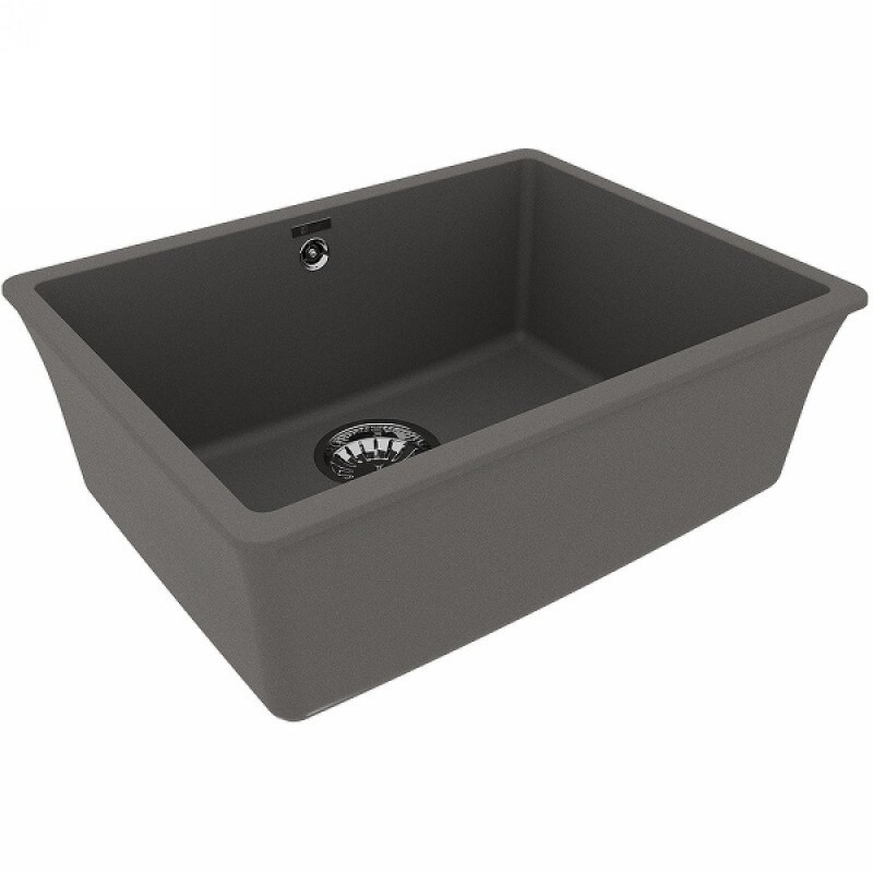 Кухонная мойка Lemark Sinara 540-U 9910077, 54 см, искусственный камень, серый шелк