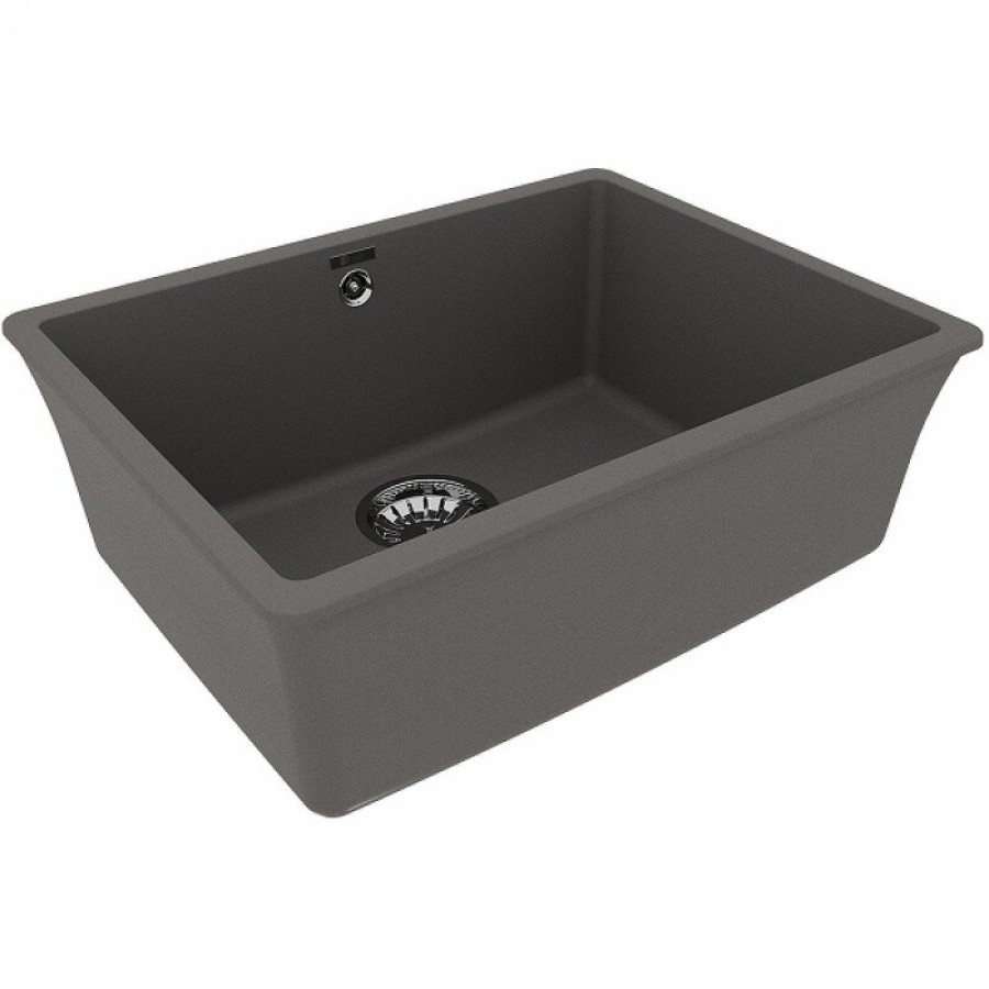 Кухонная мойка Lemark Sinara 540-U 9910077, 54 см, искусственный камень, серый шелк