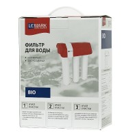 Фильтр для воды Lemark Bio, для очистки от соли жесткости (накипь), бактерий, хлора и привкусов, 9920087