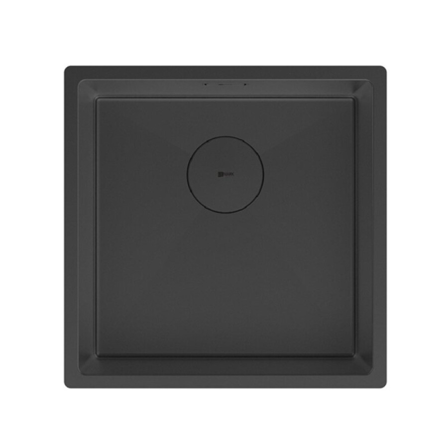 Кухонная мойка Lemark Olanga 440 9932124, 44 см, нержавеющая сталь, PVD-nano покрытие, черный матовый