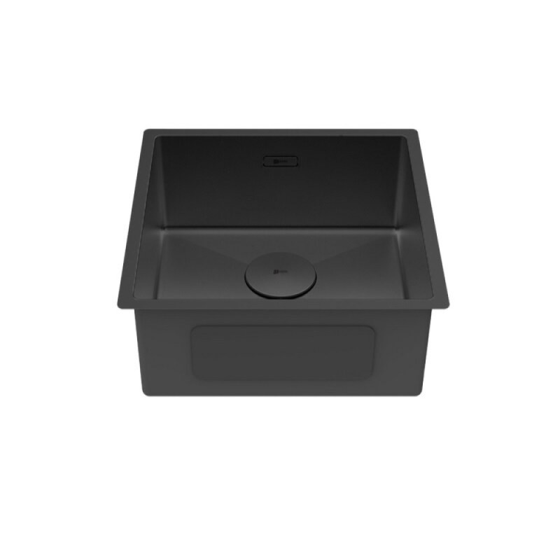 Кухонная мойка Lemark Olanga 440 9932124, 44 см, нержавеющая сталь, PVD-nano покрытие, черный матовый