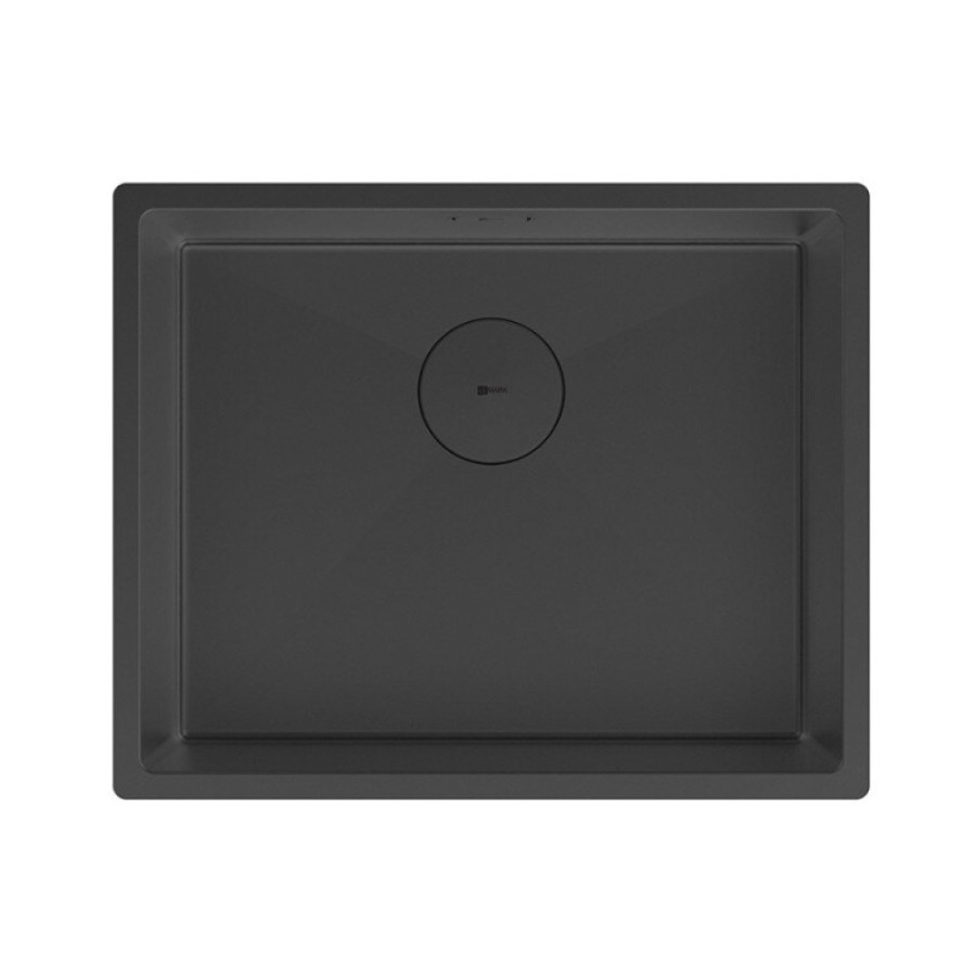 Кухонная мойка Lemark Olanga 540 9932128, 54 см, нержавеющая сталь, PVD-nano покрытие, черный матовый