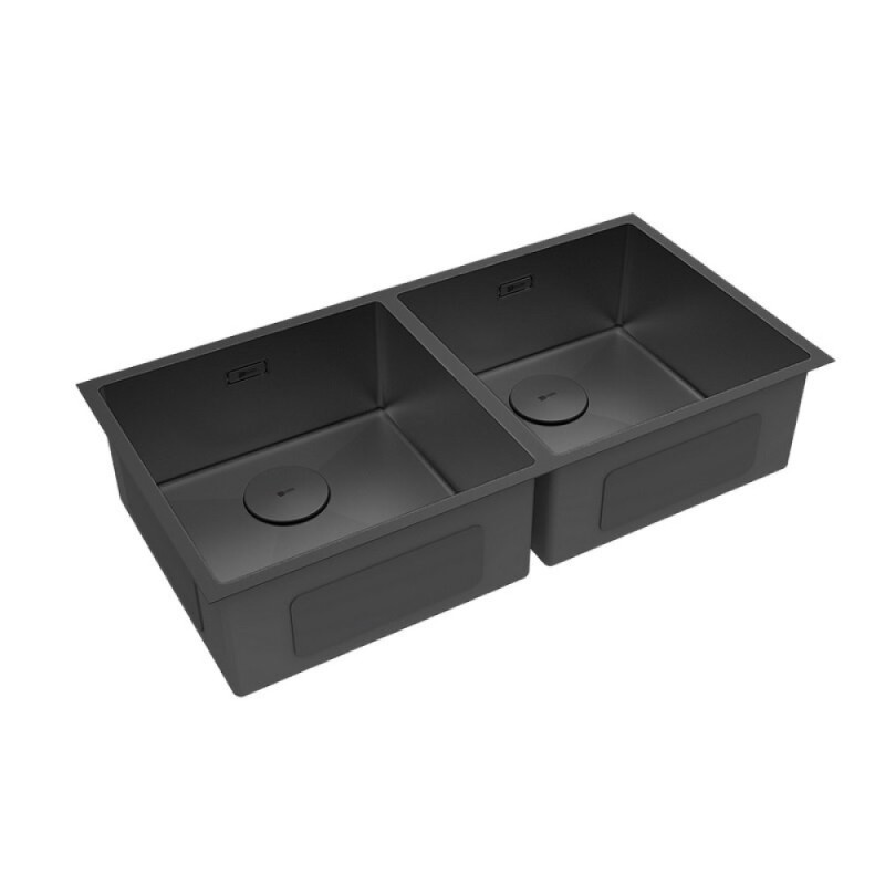 Кухонная мойка Lemark Proran 900 9932140, 86 см, нержавеющая сталь, PVD-nano покрытие, черный матовый