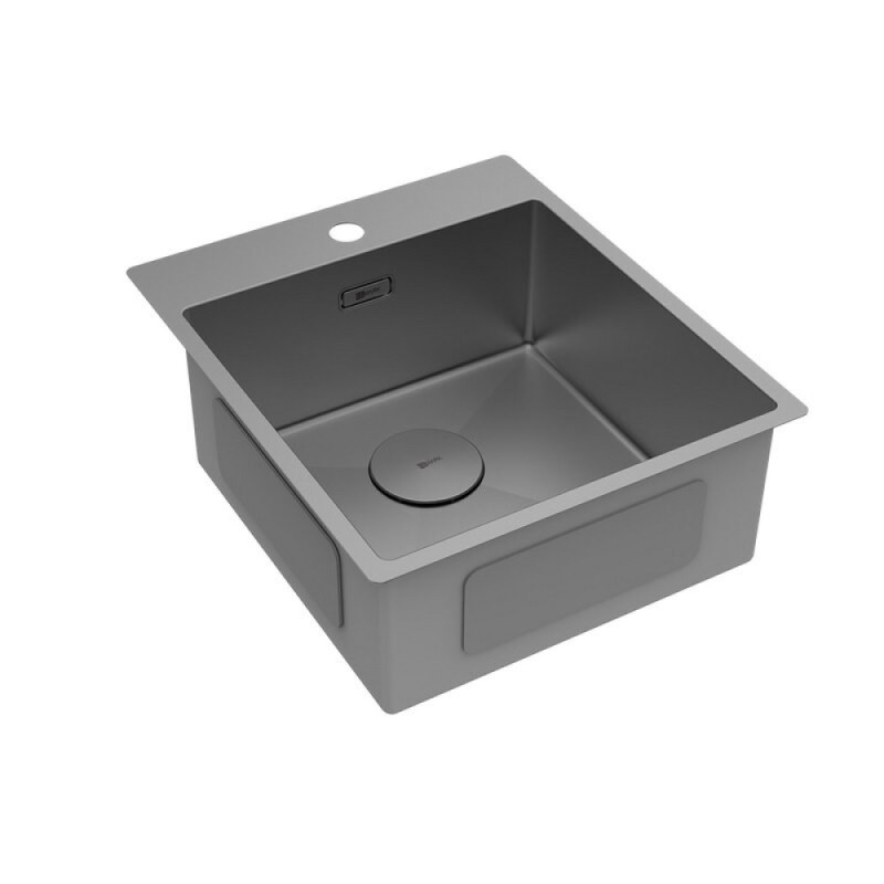 Кухонная мойка Lemark Janga 440 9936103, 44 см, PVD-покрытие, нержавеющая сталь, графит