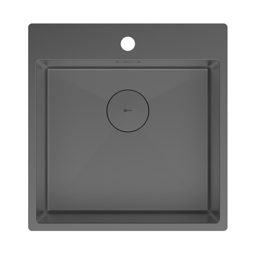 Кухонная мойка Lemark Janga 490 9936107, 49 см, PVD-покрытие, нержавеющая сталь, графит