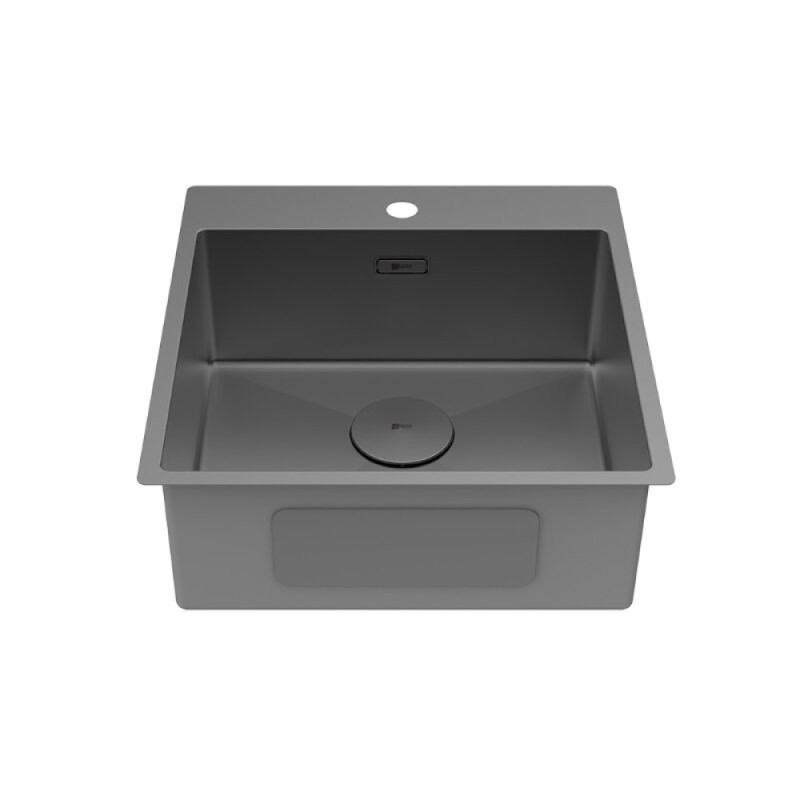 Кухонная мойка Lemark Janga 490 9936107, 49 см, PVD-покрытие, нержавеющая сталь, графит