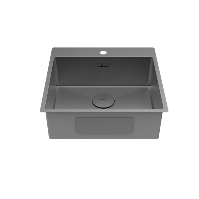 Кухонная мойка Lemark Janga 540 9936111, 54 см, PVD-покрытие, нержавеющая сталь, графит
