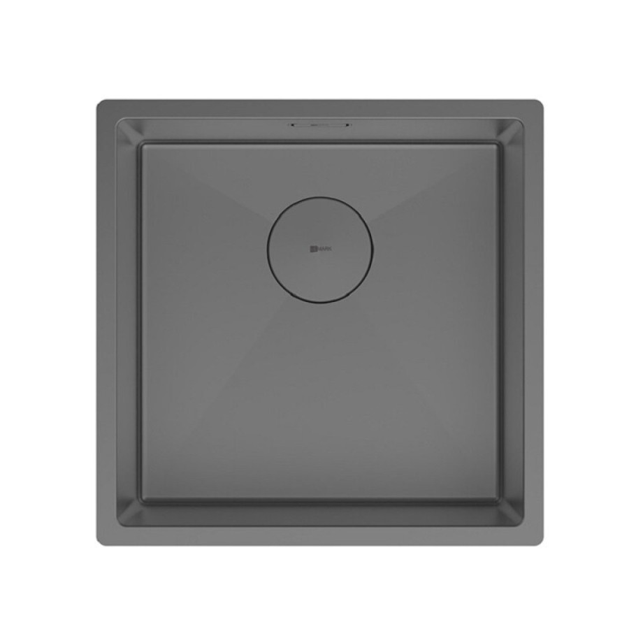 Кухонная мойка Lemark Olanga 440 9936123, 44 см, нержавеющая сталь, PVD-nano покрытие, графит