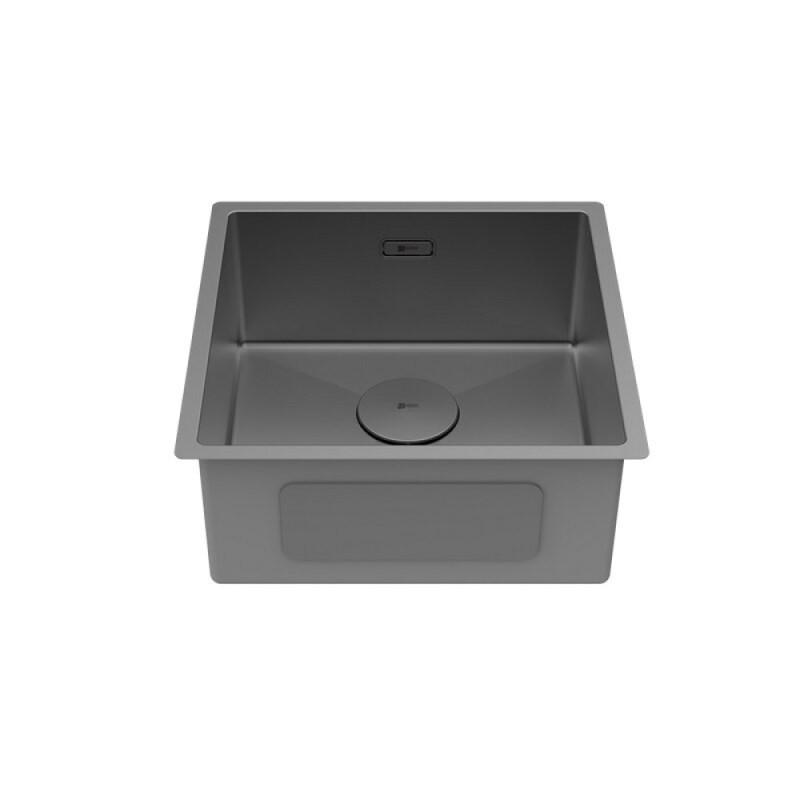 Кухонная мойка Lemark Olanga 440 9936123, 44 см, нержавеющая сталь, PVD-nano покрытие, графит